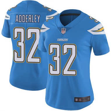 Los Angeles Chargers NFL Football Nasir Adderley Electric Blue Jersey Women Limited  #32 Alternate Vapor Untouchable->los angeles chargers->NFL Jersey